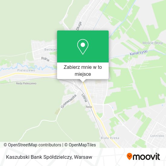 Mapa Kaszubski Bank Spółdzielczy