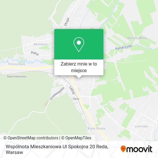 Mapa Wspólnota Mieszkaniowa Ul Spokojna 20 Reda