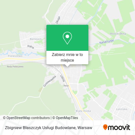 Mapa Zbigniew Błaszczyk Usługi Budowlane