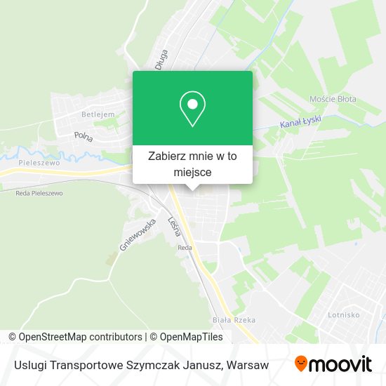 Mapa Uslugi Transportowe Szymczak Janusz