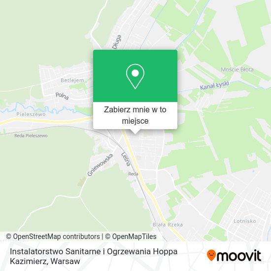 Mapa Instalatorstwo Sanitarne i Ogrzewania Hoppa Kazimierz