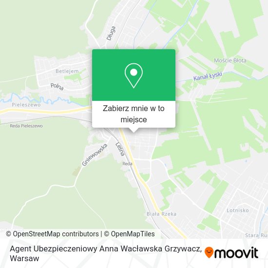 Mapa Agent Ubezpieczeniowy Anna Wacławska Grzywacz