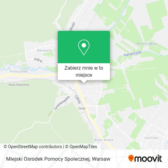 Mapa Miejski Osrodek Pomocy Spolecznej