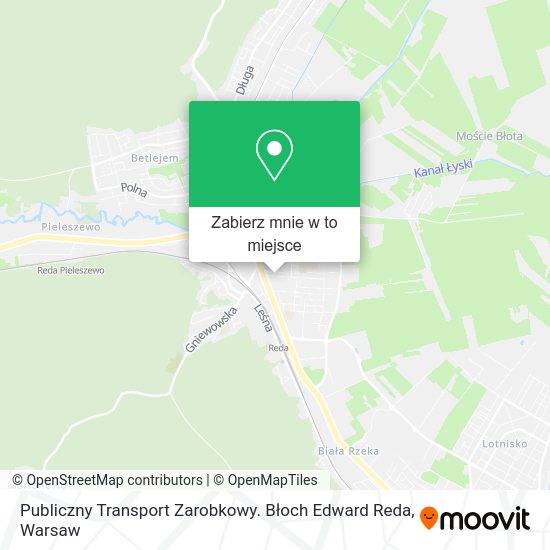 Mapa Publiczny Transport Zarobkowy. Błoch Edward Reda