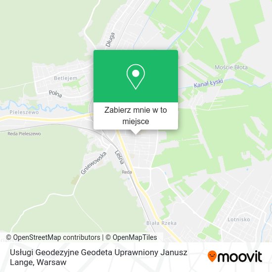 Mapa Usługi Geodezyjne Geodeta Uprawniony Janusz Lange