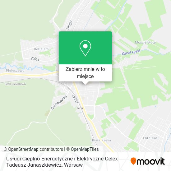 Mapa Usługi Cieplno Energetyczne i Elektryczne Celex Tadeusz Janaszkiewicz