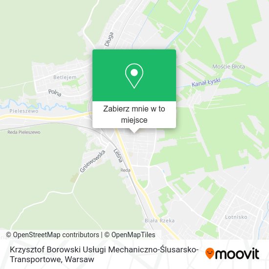 Mapa Krzysztof Borowski Usługi Mechaniczno-Ślusarsko- Transportowe