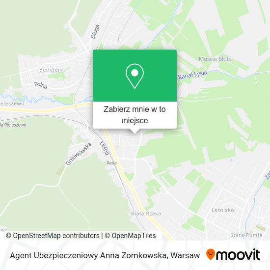 Mapa Agent Ubezpieczeniowy Anna Zomkowska