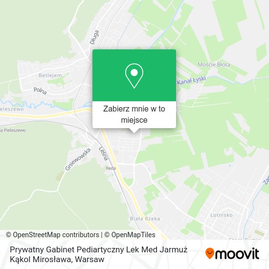 Mapa Prywatny Gabinet Pediartyczny Lek Med Jarmuż Kąkol Mirosława