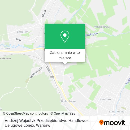 Mapa Andrzej Wujastyk Przedsiębiorstwo Handlowo-Usługowe Lonex