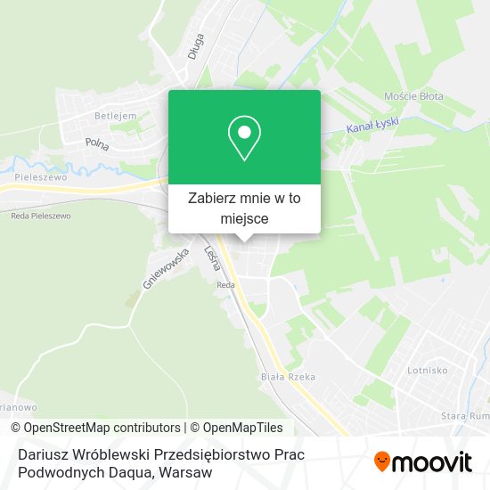 Mapa Dariusz Wróblewski Przedsiębiorstwo Prac Podwodnych Daqua