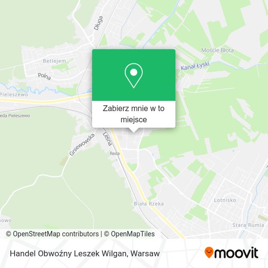 Mapa Handel Obwoźny Leszek Wilgan