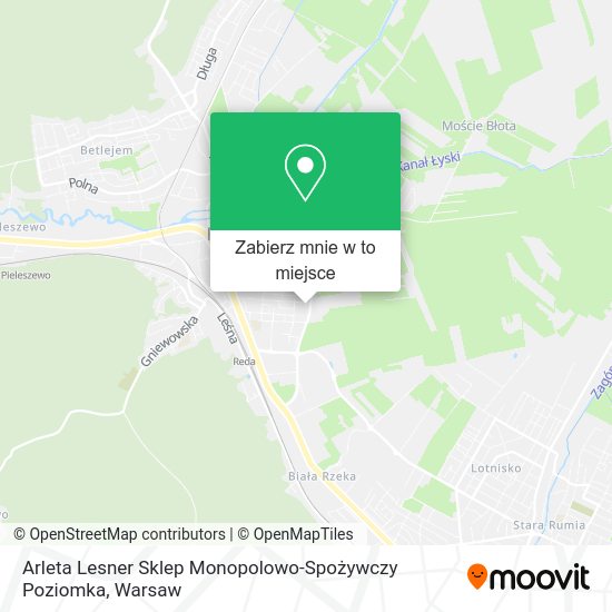 Mapa Arleta Lesner Sklep Monopolowo-Spożywczy Poziomka