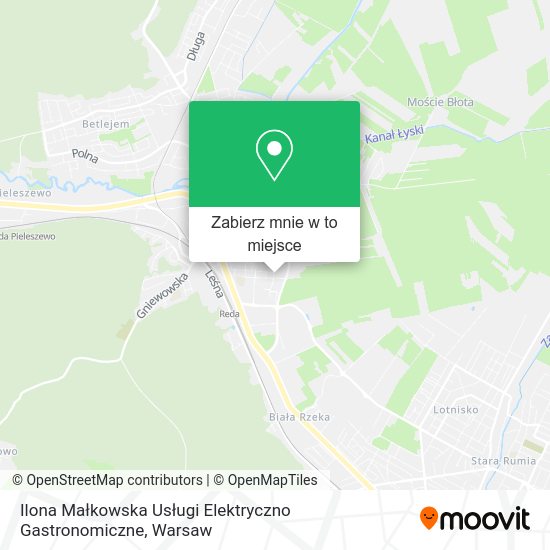 Mapa Ilona Małkowska Usługi Elektryczno Gastronomiczne