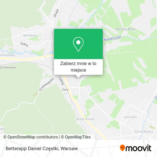 Mapa Betterapp Daniel Częstki