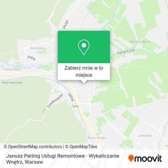 Mapa Janusz Perling Usługi Remontowe - Wykańczanie Wnętrz