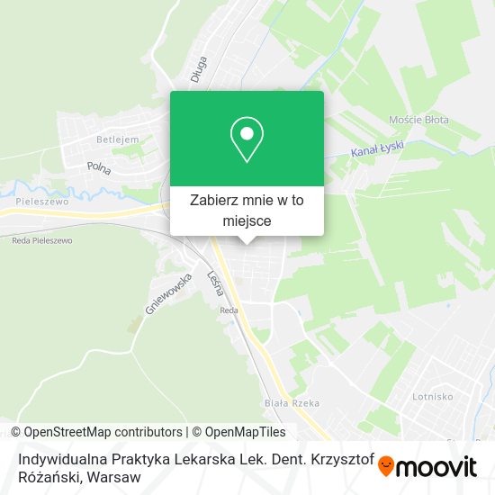 Mapa Indywidualna Praktyka Lekarska Lek. Dent. Krzysztof Różański