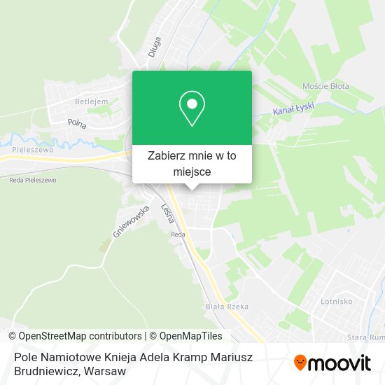 Mapa Pole Namiotowe Knieja Adela Kramp Mariusz Brudniewicz