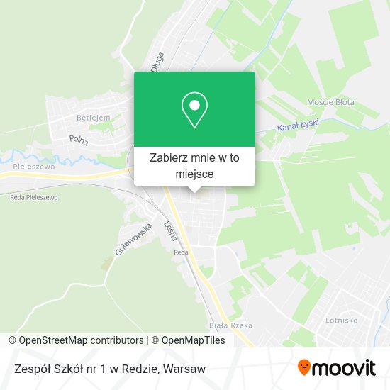 Mapa Zespół Szkół nr 1 w Redzie