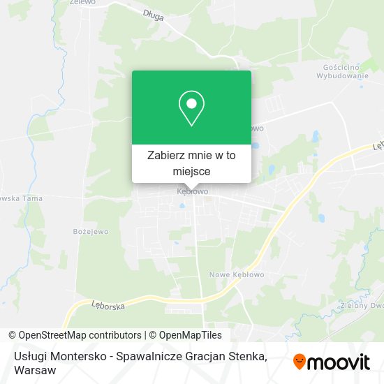 Mapa Usługi Montersko - Spawalnicze Gracjan Stenka