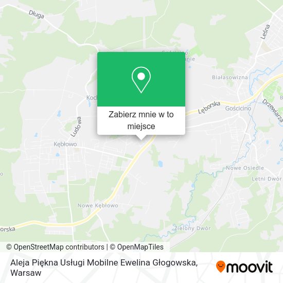 Mapa Aleja Piękna Usługi Mobilne Ewelina Głogowska