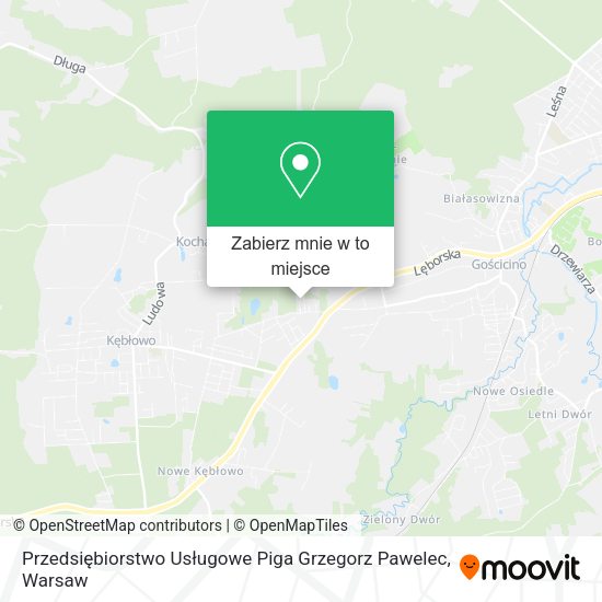 Mapa Przedsiębiorstwo Usługowe Piga Grzegorz Pawelec