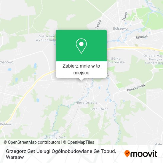 Mapa Grzegorz Get Usługi Ogólnobudowlane Ge Tobud