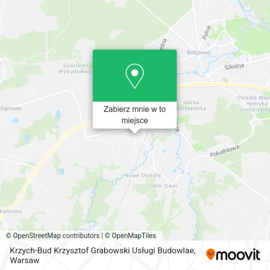 Mapa Krzych-Bud Krzysztof Grabowski Usługi Budowlae