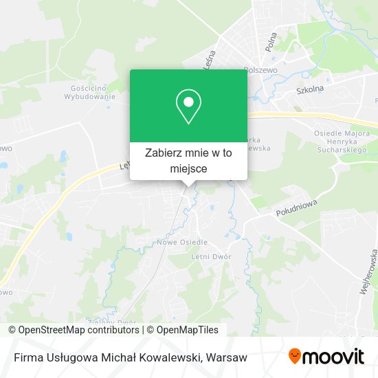 Mapa Firma Usługowa Michał Kowalewski