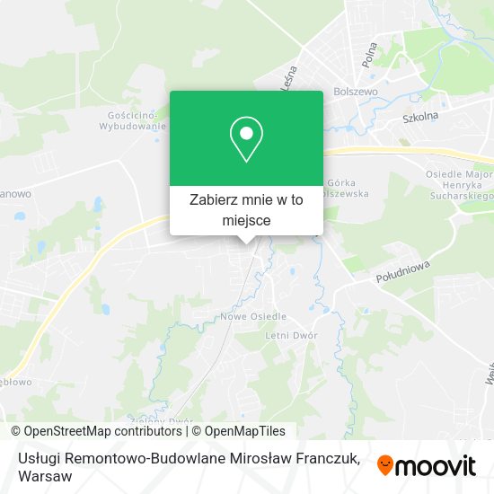 Mapa Usługi Remontowo-Budowlane Mirosław Franczuk