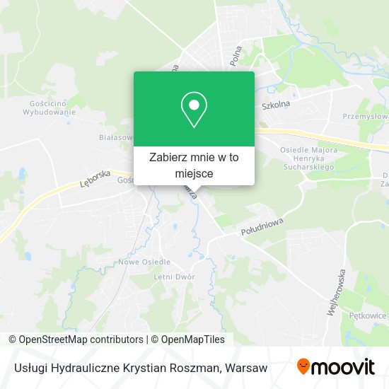 Mapa Usługi Hydrauliczne Krystian Roszman