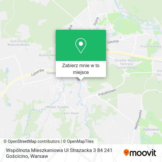 Mapa Wspólnota Mieszkaniowa Ul Strazacka 3 84 241 Gościcino