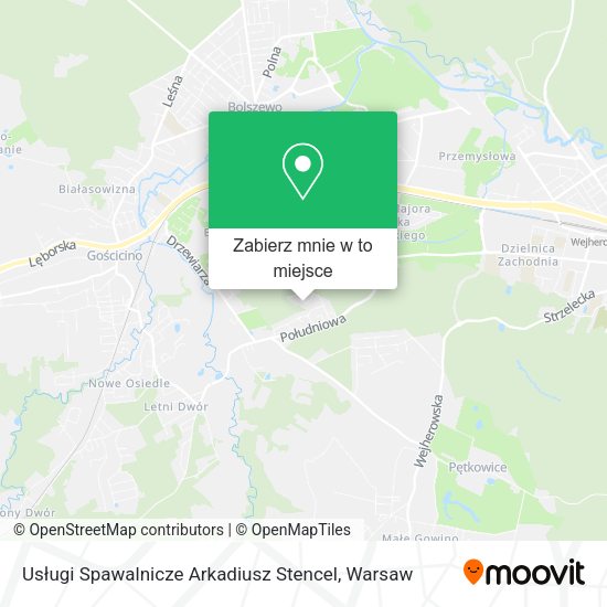 Mapa Usługi Spawalnicze Arkadiusz Stencel