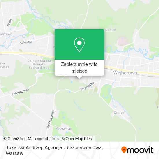 Mapa Tokarski Andrzej. Agencja Ubezpieczeniowa