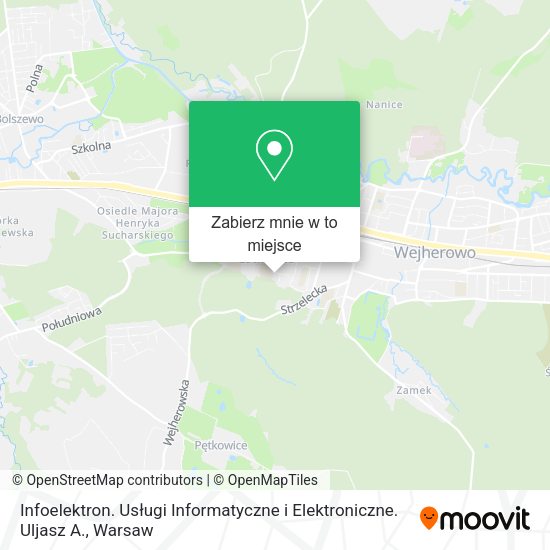 Mapa Infoelektron. Usługi Informatyczne i Elektroniczne. Uljasz A.