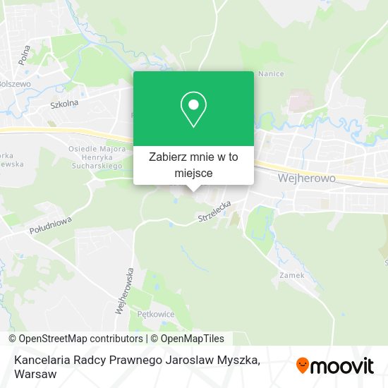 Mapa Kancelaria Radcy Prawnego Jaroslaw Myszka