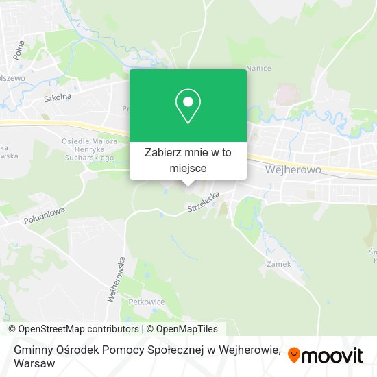 Mapa Gminny Ośrodek Pomocy Społecznej w Wejherowie