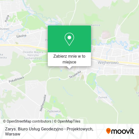 Mapa Zarys. Biuro Usług Geodezyjno - Projektowych