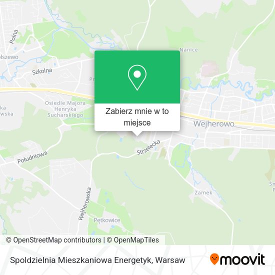 Mapa Spoldzielnia Mieszkaniowa Energetyk