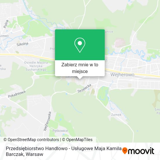 Mapa Przedsiębiorstwo Handlowo - Usługowe Maja Kamila Barczak