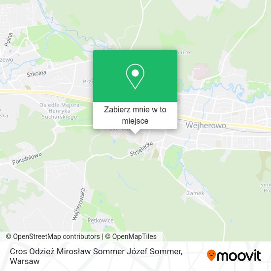 Mapa Cros Odzież Mirosław Sommer Józef Sommer