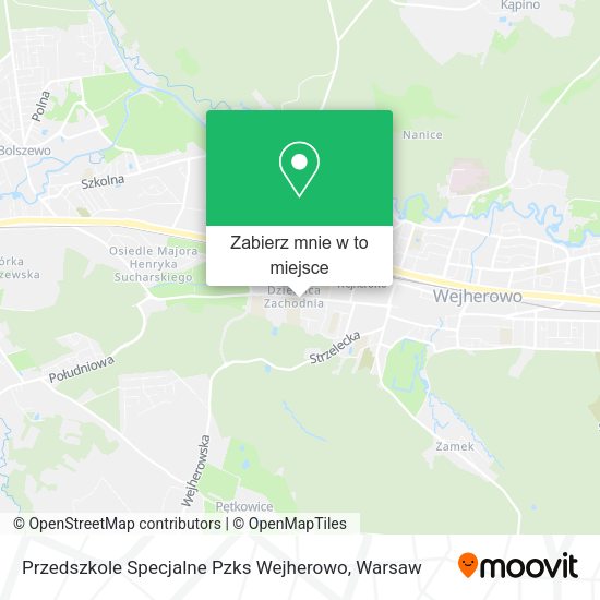 Mapa Przedszkole Specjalne Pzks Wejherowo