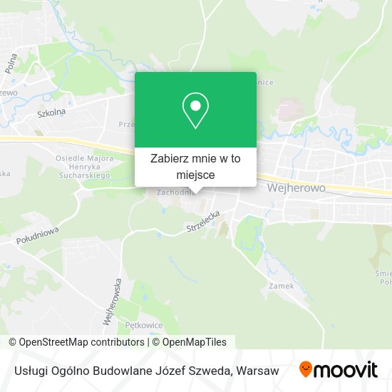 Mapa Usługi Ogólno Budowlane Józef Szweda