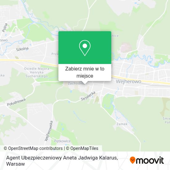 Mapa Agent Ubezpieczeniowy Aneta Jadwiga Kalarus