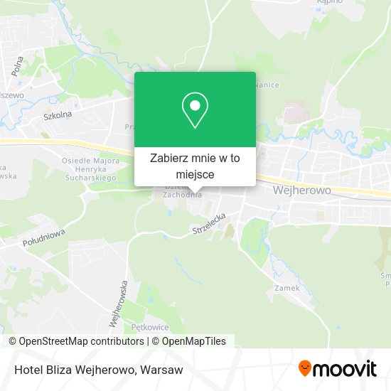 Mapa Hotel Bliza Wejherowo