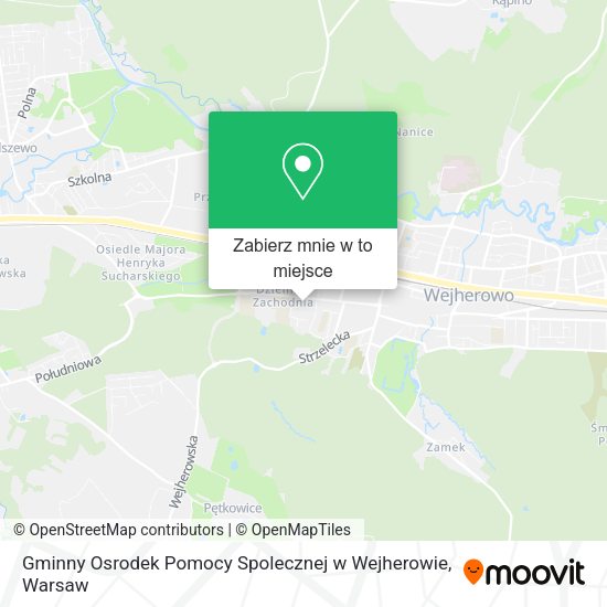 Mapa Gminny Osrodek Pomocy Spolecznej w Wejherowie