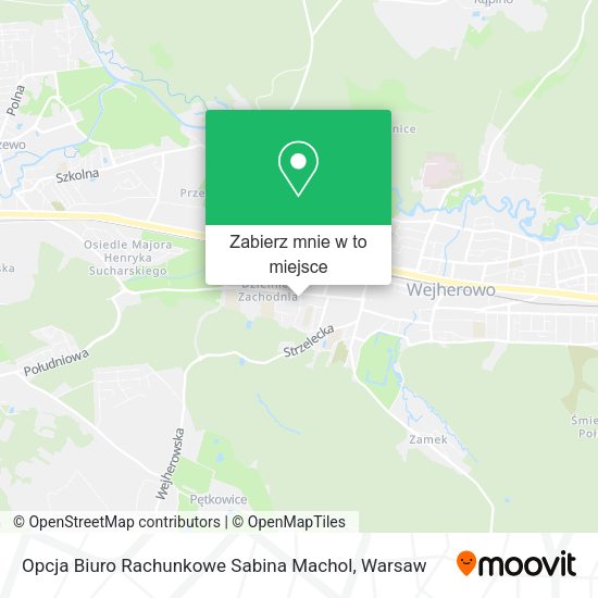 Mapa Opcja Biuro Rachunkowe Sabina Machol