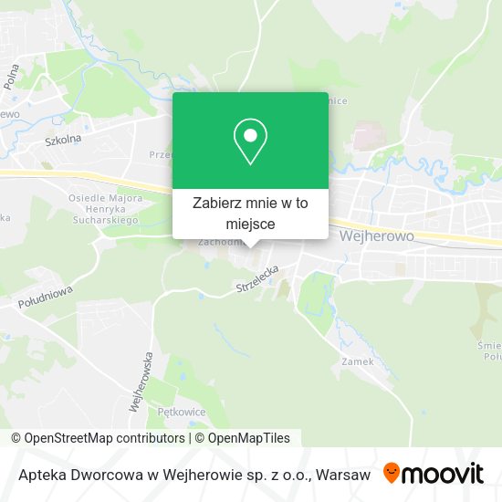 Mapa Apteka Dworcowa w Wejherowie sp. z o.o.