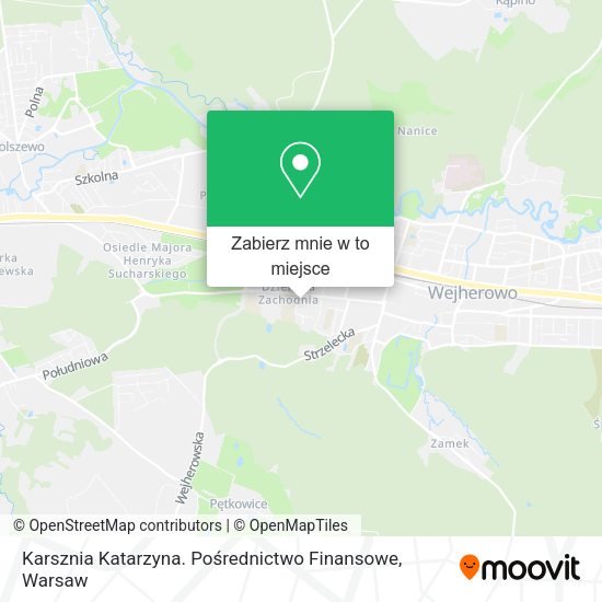 Mapa Karsznia Katarzyna. Pośrednictwo Finansowe