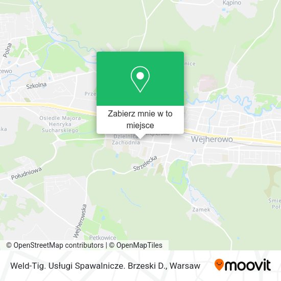 Mapa Weld-Tig. Usługi Spawalnicze. Brzeski D.